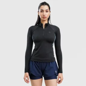 0.2 GA Half Zip Top (Black)