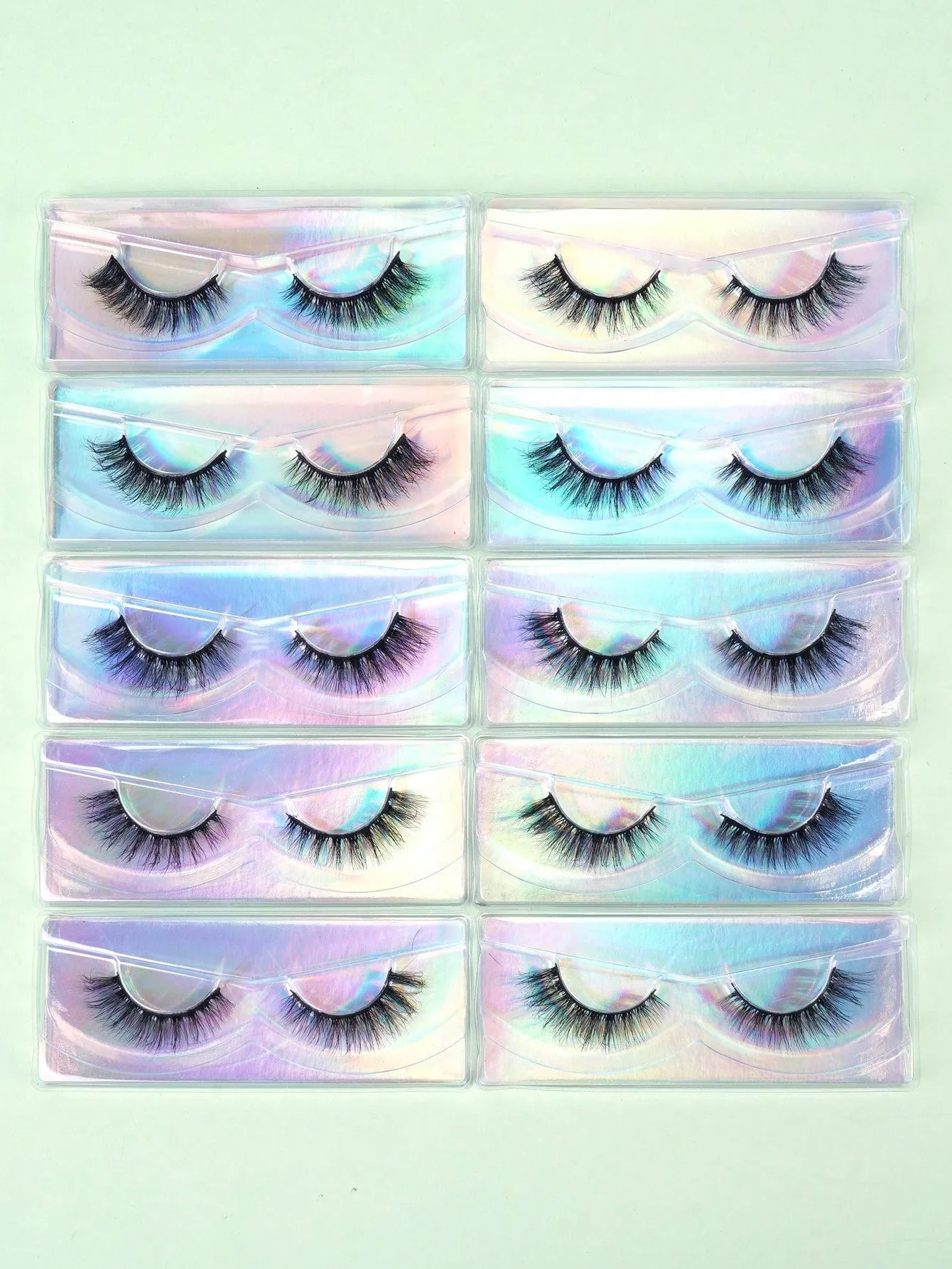 10 Pair Eyelashes Set