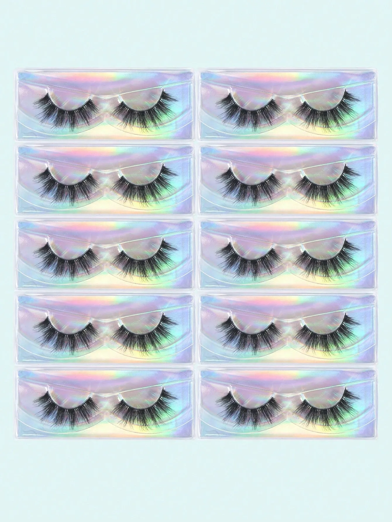 10 Pair Eyelashes Set