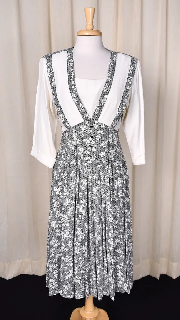 1940s Style Pinafore Dress