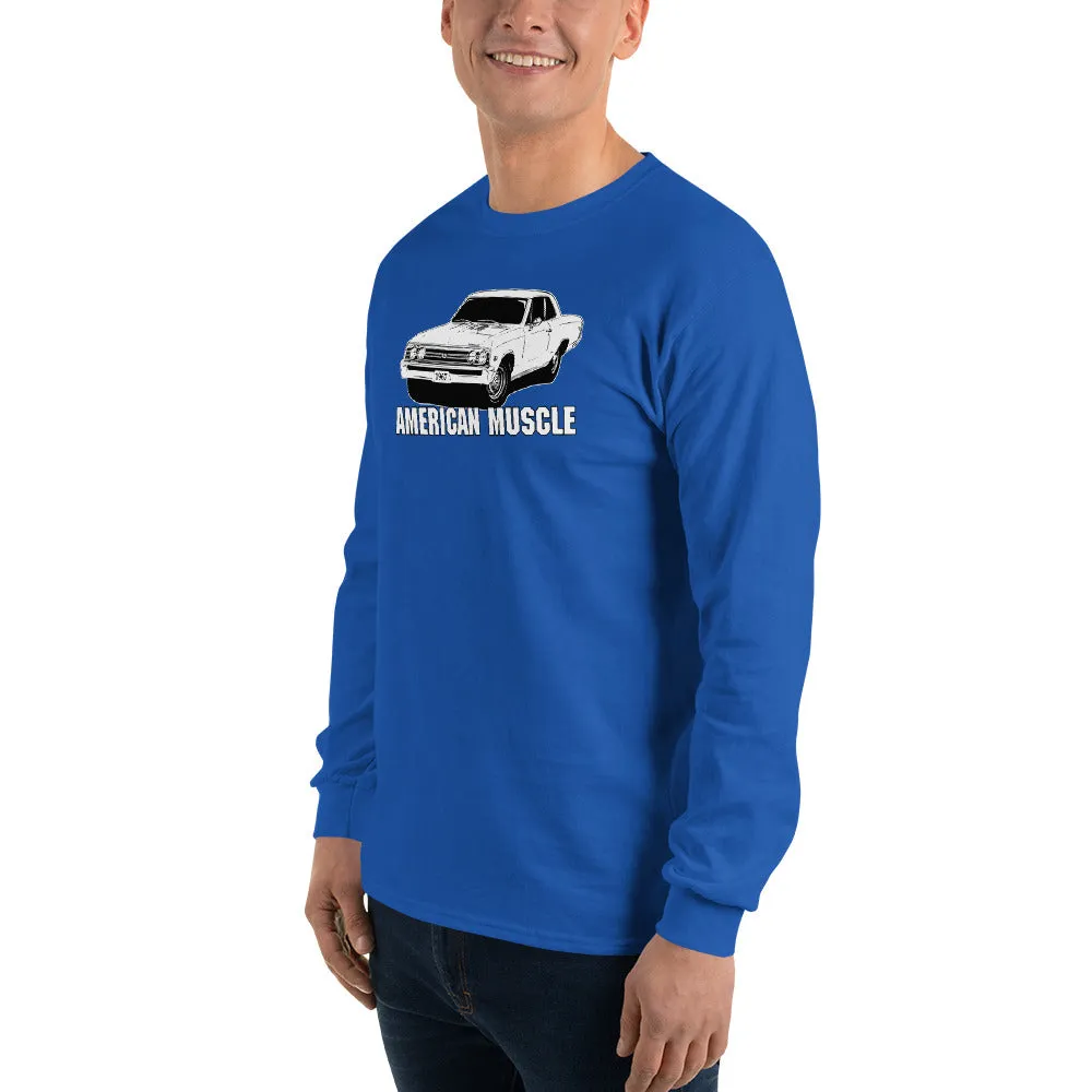 1967 Chevelle Long Sleeve American Muscle Car T-Shirt