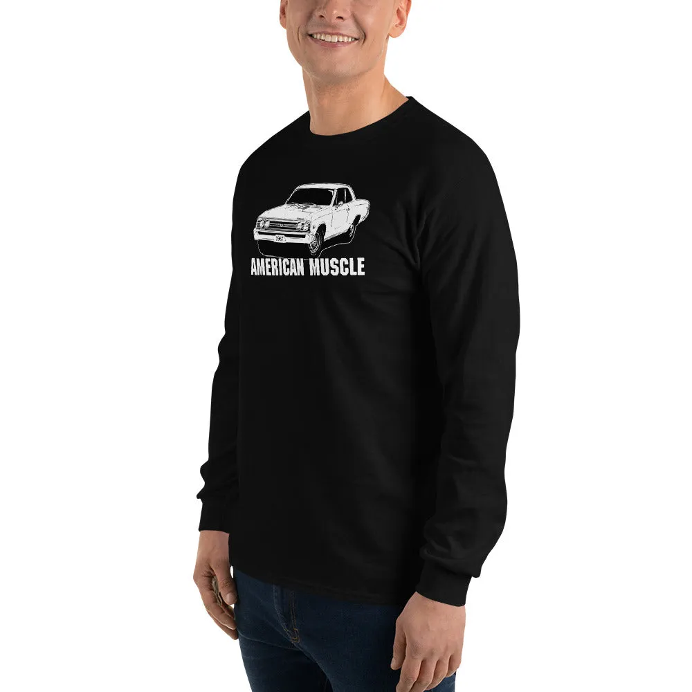 1967 Chevelle Long Sleeve American Muscle Car T-Shirt