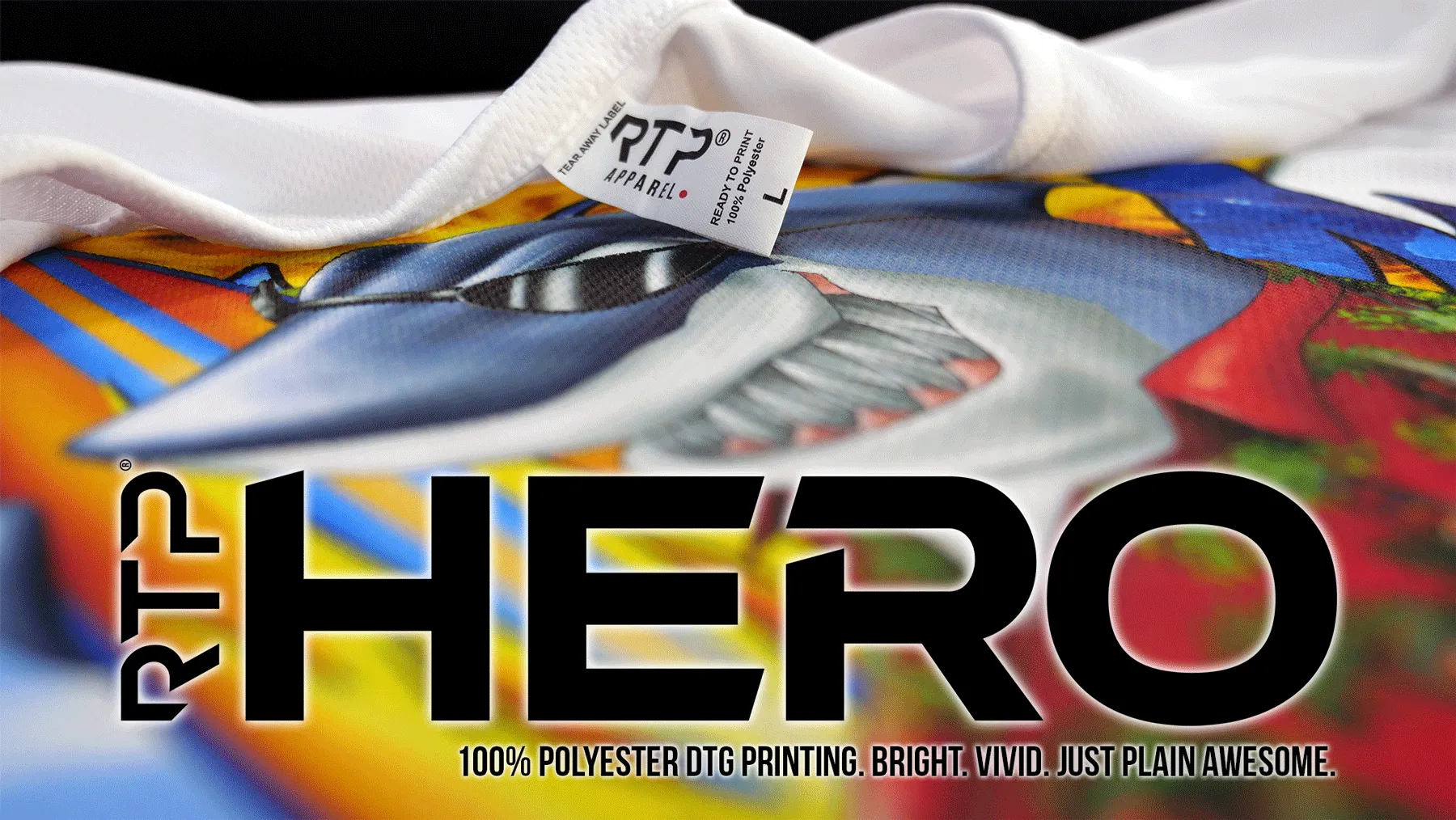 2000 - White - HERO™ 100% Polyester DTG Ready To Print