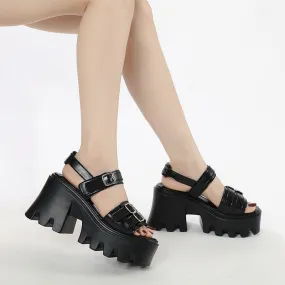 3 Strap High-heeled Sandal