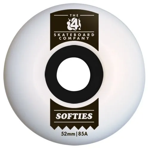 4 Skateboard Co - Softies 52MM 85A Skateboard Wheels