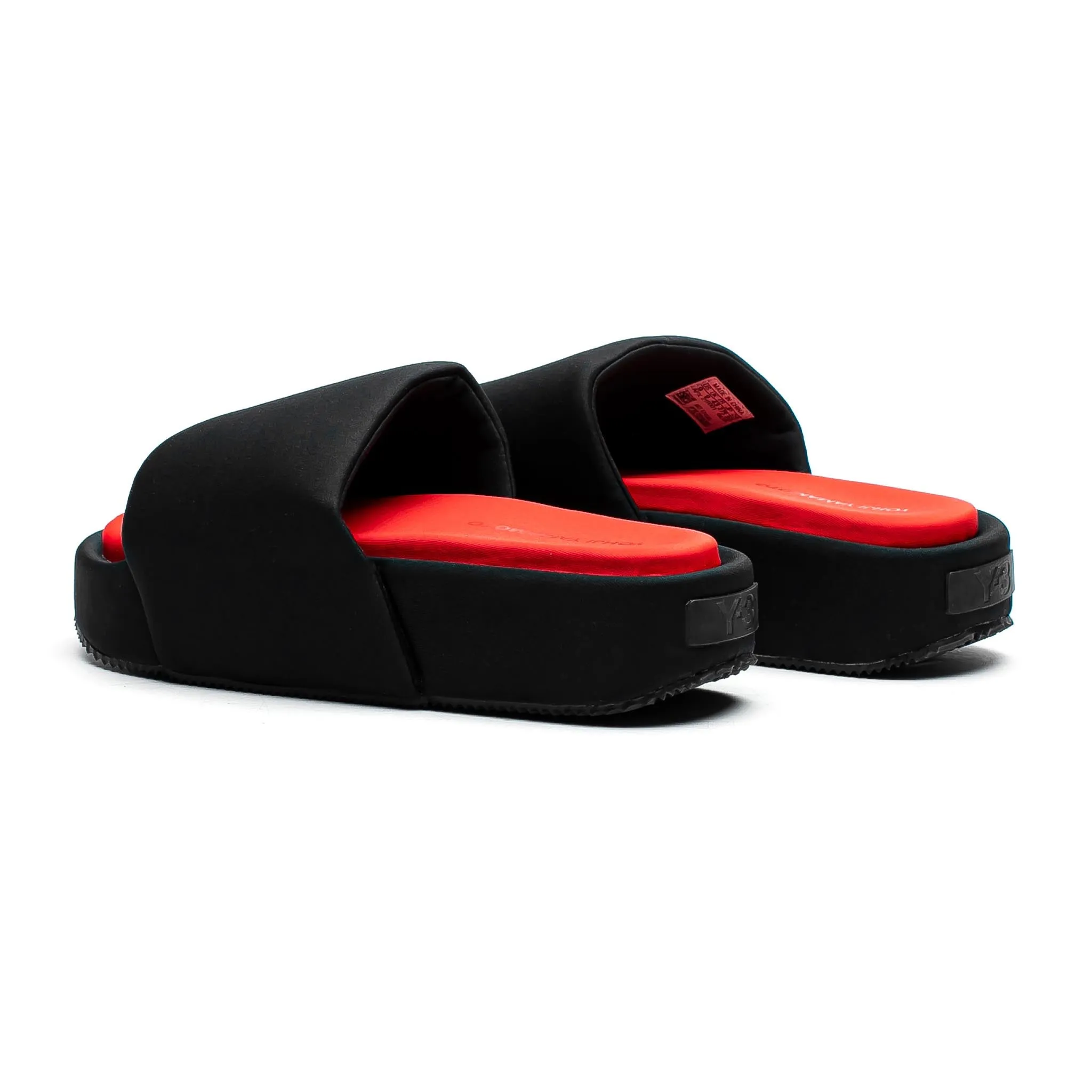 ADIDAS Y-3 Slides Black/Red