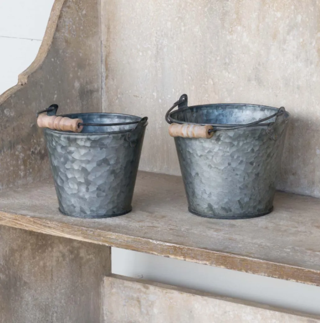 Aged Bucket Planter