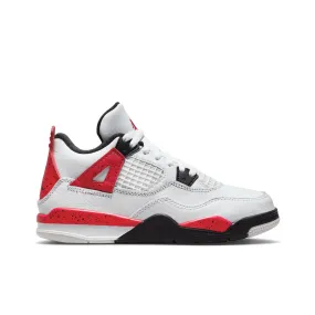 Air Jordan 4 Retro (PS) 'Red Cement' - White/Fire Red/Black