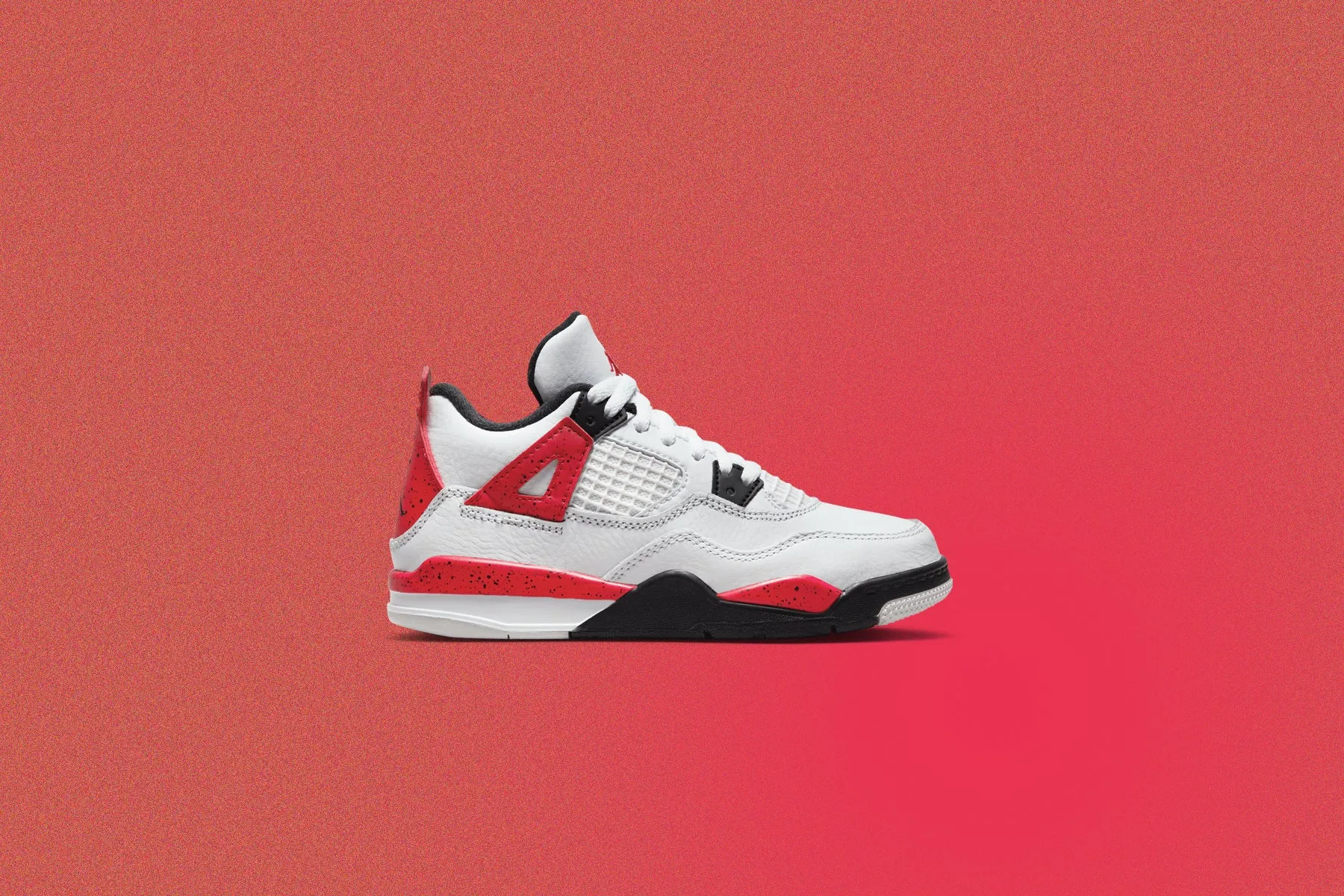 Air Jordan 4 Retro (PS) 'Red Cement' - White/Fire Red/Black