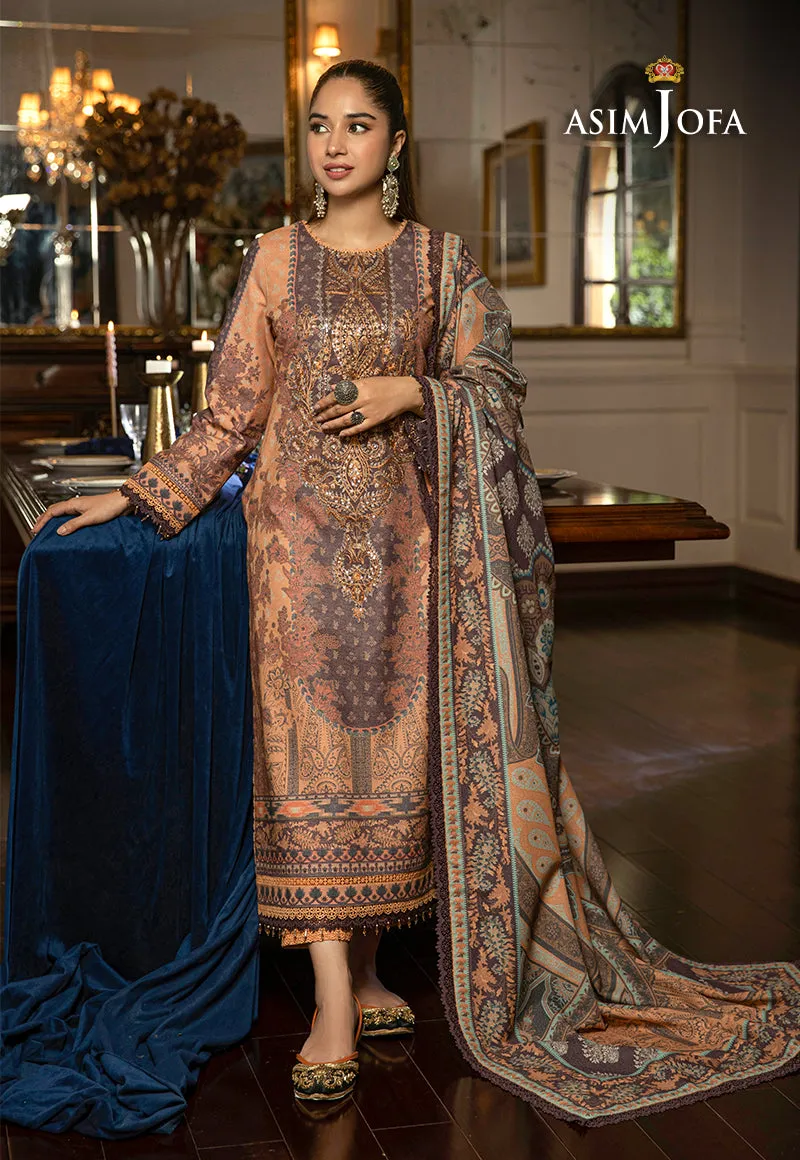 AJAW-09 EMBROIDERED KARANDI 3 PCS