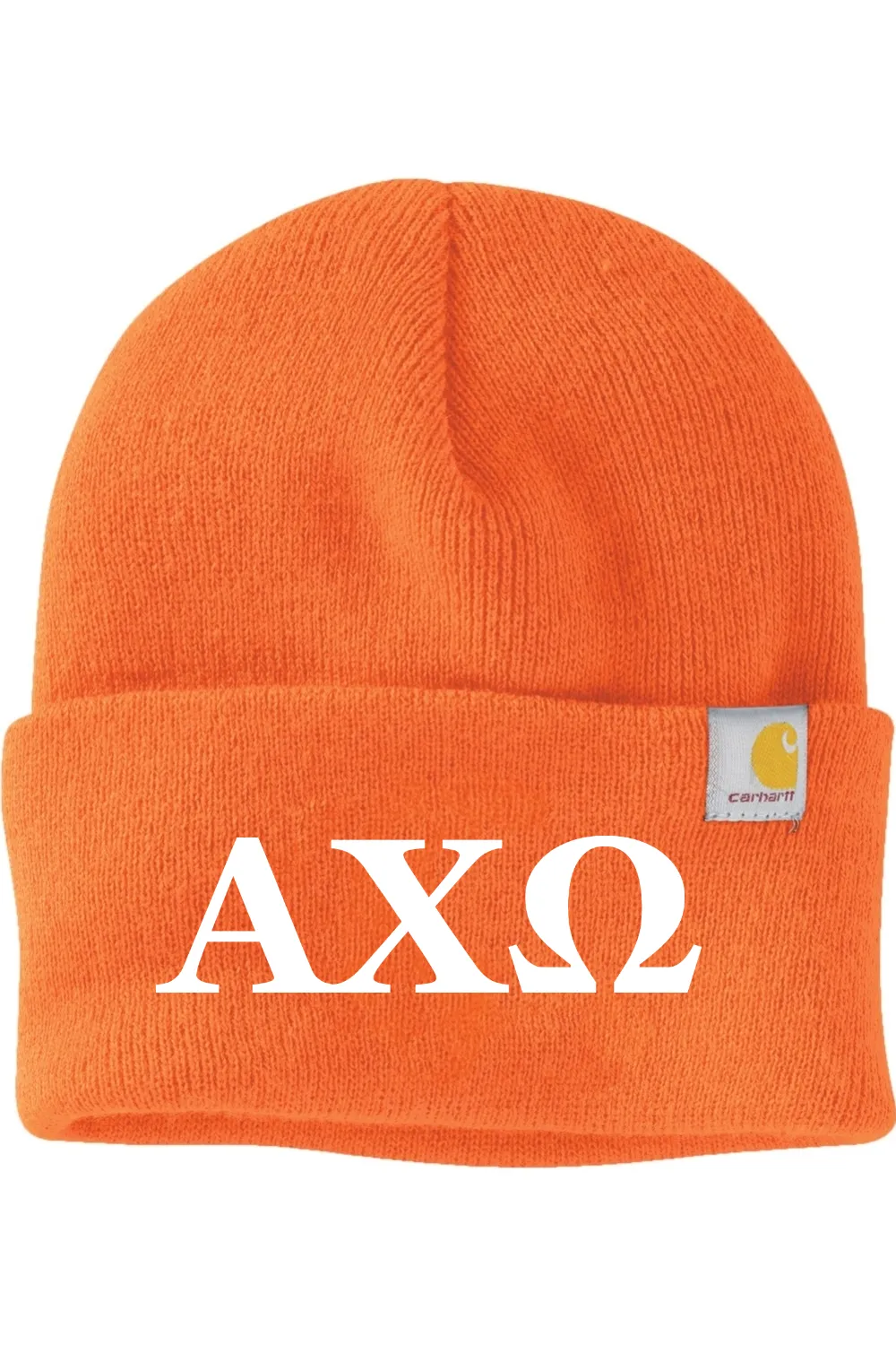 Alpha Chi Omega - Carhartt Watch Cap 2.0 - White Embroidered Letters