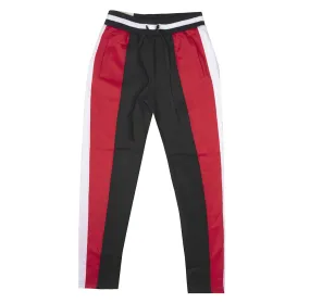 AMERICAN BAZI TRACK PANTS RED/BLK - RJJ-7002