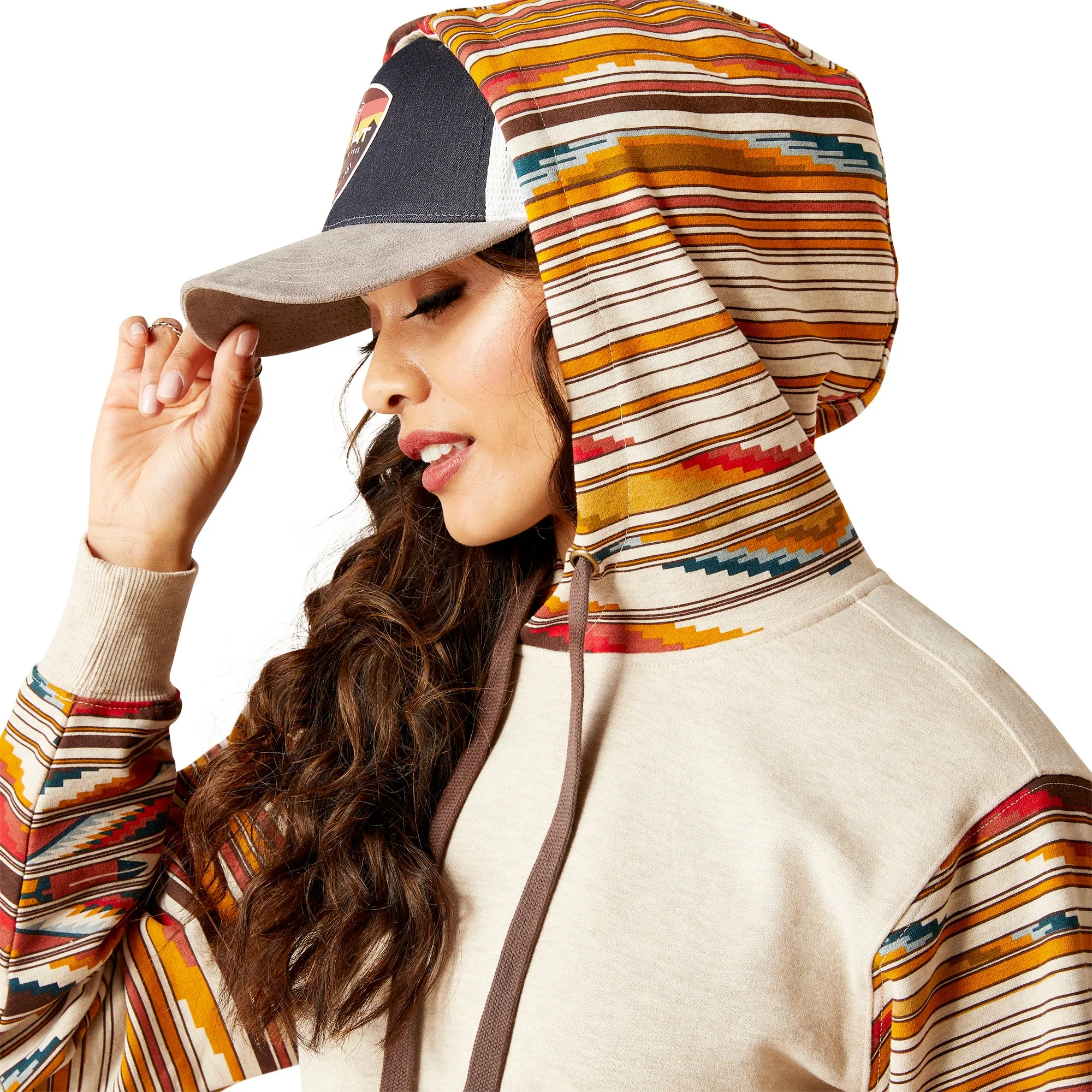 Ariat Ladies Chimayo Sunset Saltillo Serape Print Hoodie 10046245