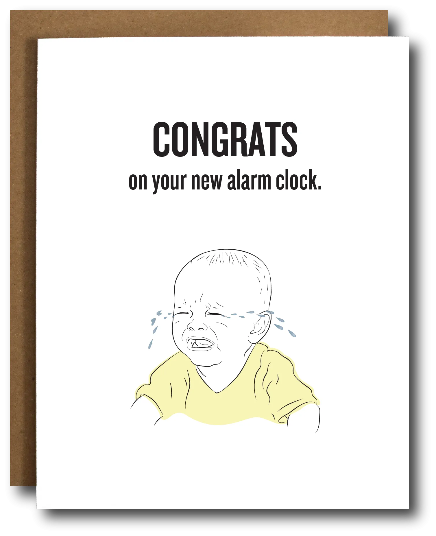 Baby Alarm Clock Card