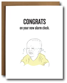 Baby Alarm Clock Card