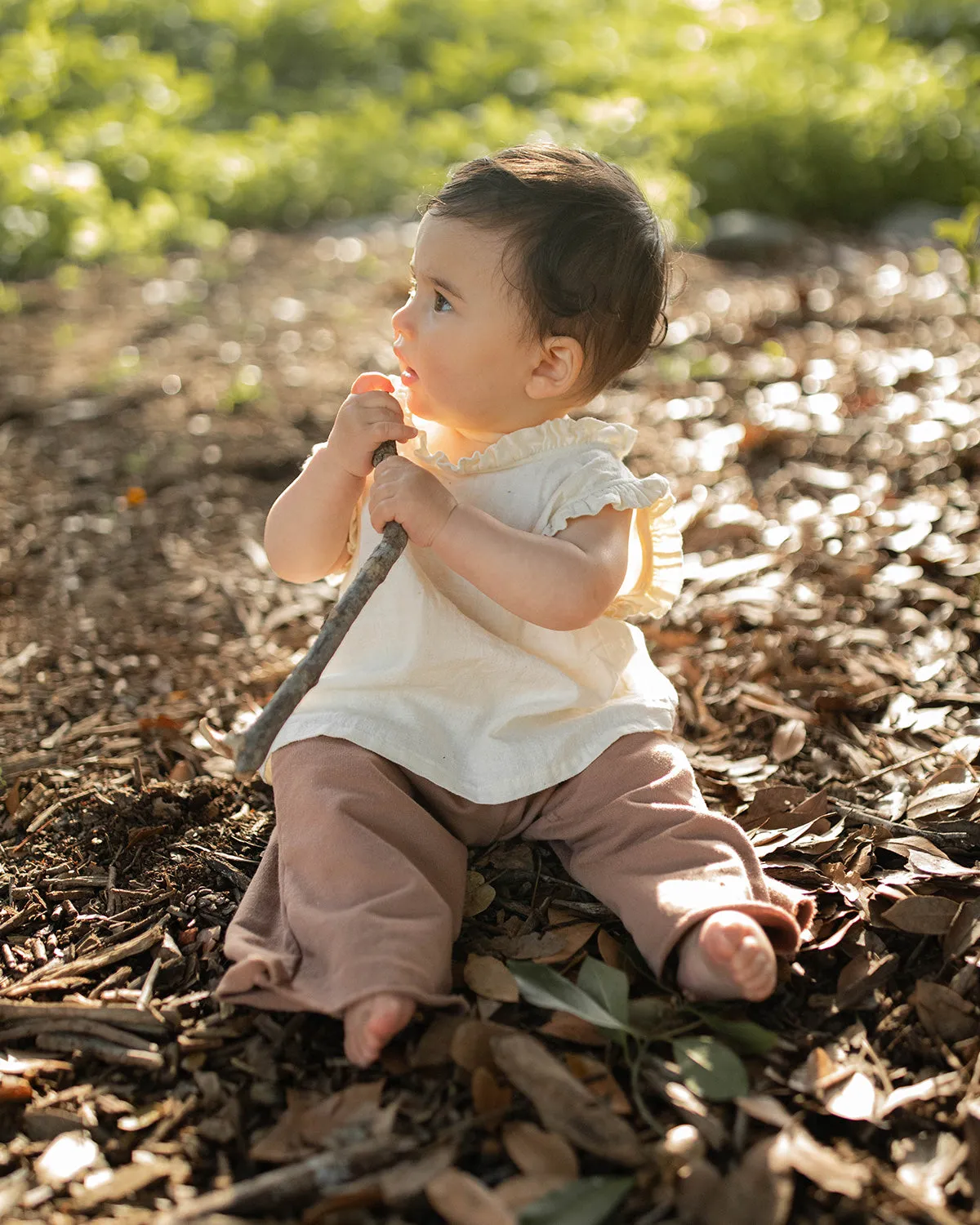 Baby Ruffle Neck Blouse