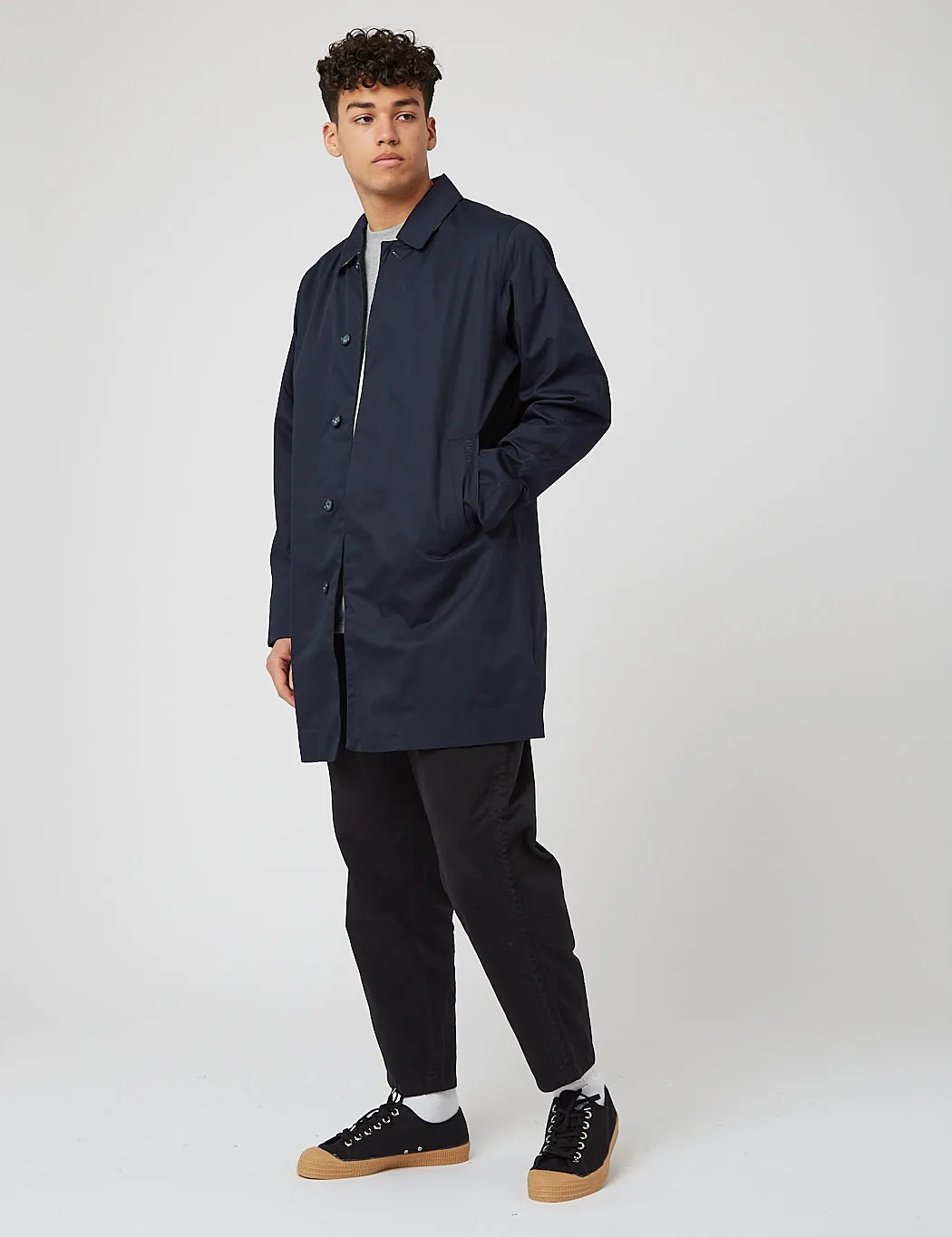 Barbour Rokig Mac Jacket - Navy Blue