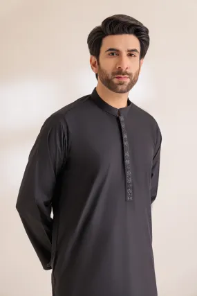 BLACK-BLENDED-KURTA SHALWAR - (KSRS24-013)