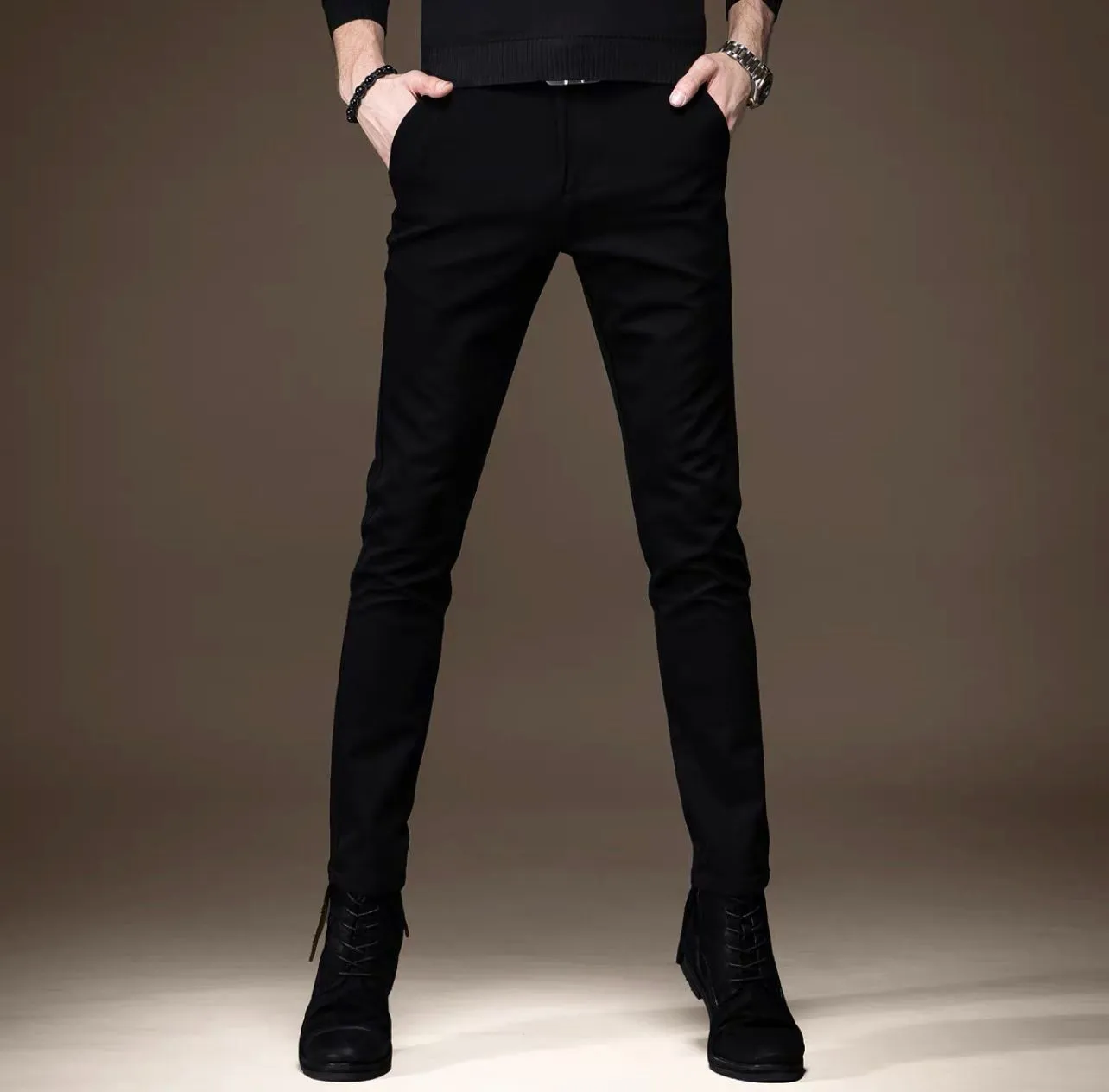 Black Slim Fit Jeans 8025