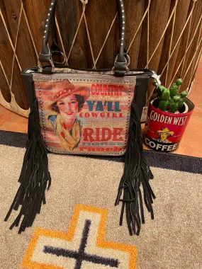 Black Vintage Cowgirl purse