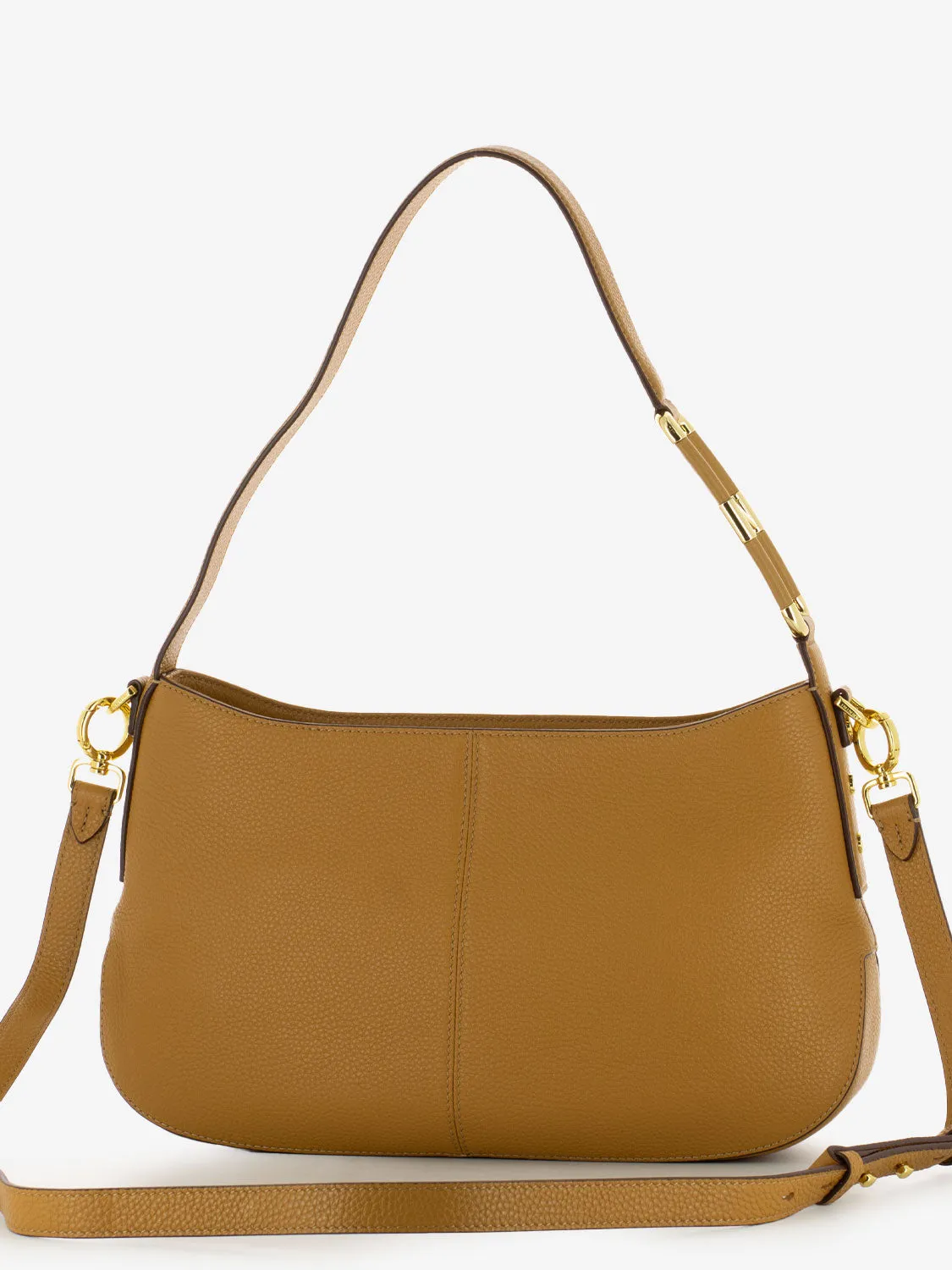 Borsa a spalla in pelle Melissa camel