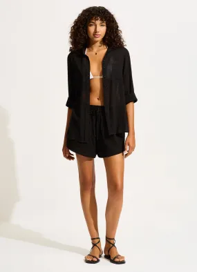 Breeze Beach Shirt - Black