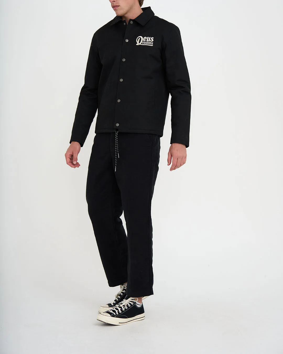 BREEZE COACH JACKET - BLACK