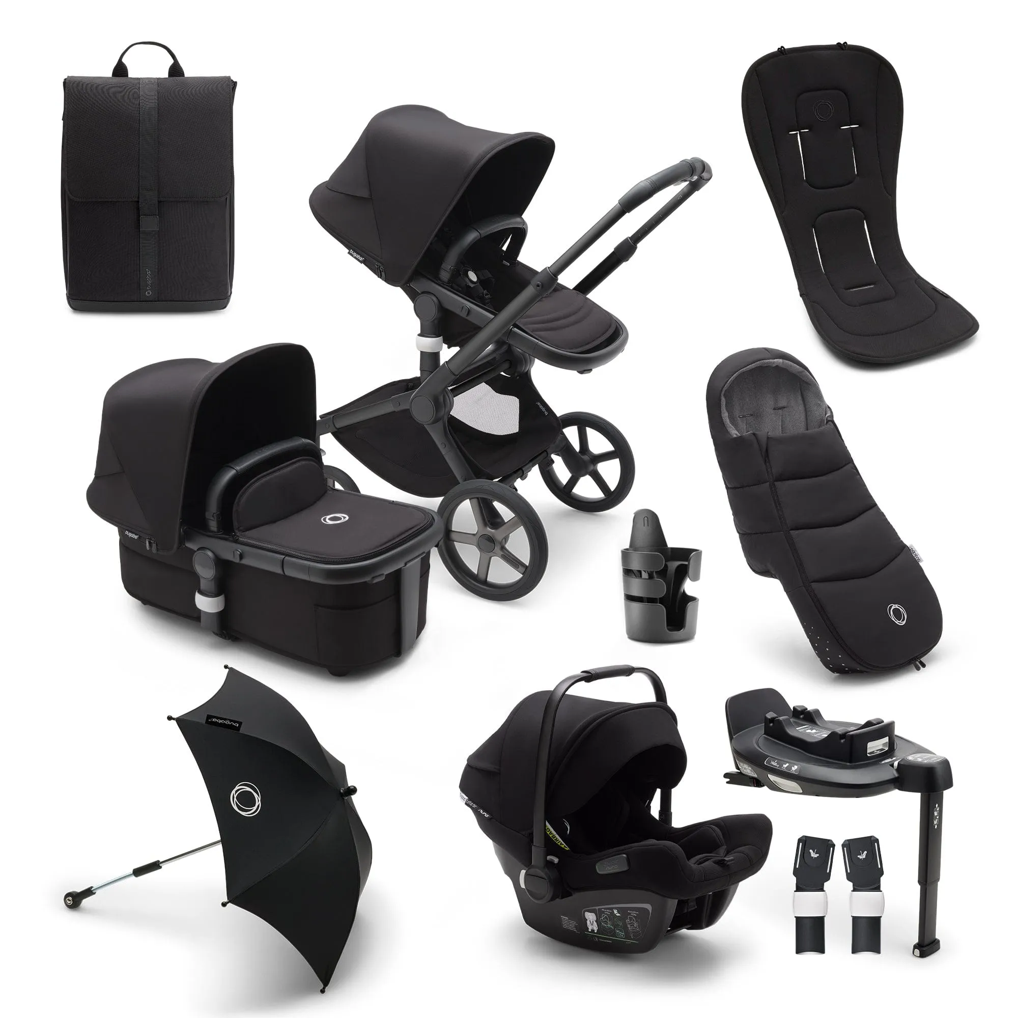 Bugaboo Fox 5 Ultimate Bundle - Black/Midnight Black/Midnight Black