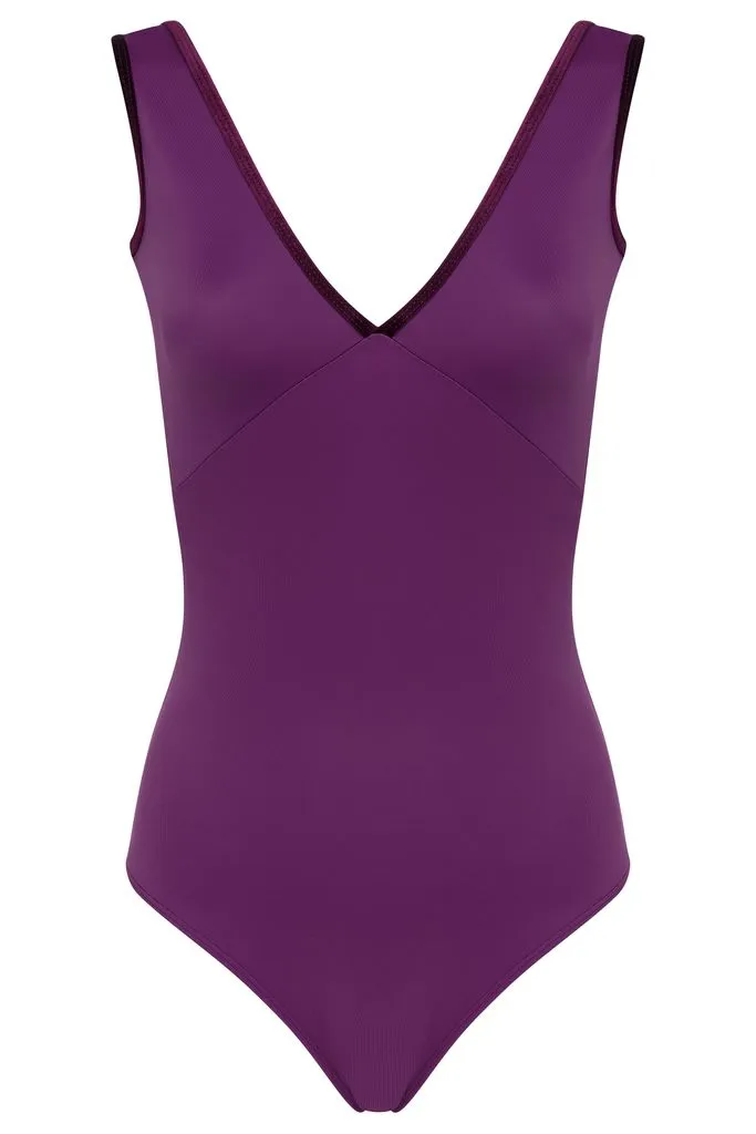 Bullet Pointe Velvet Trim Leotard