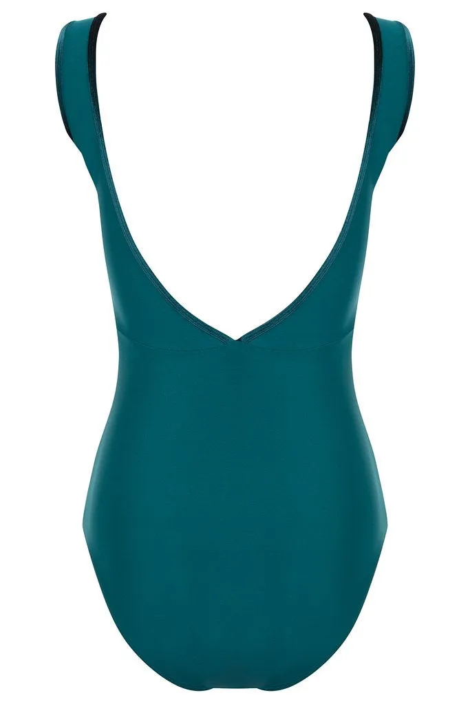 Bullet Pointe Velvet Trim Leotard