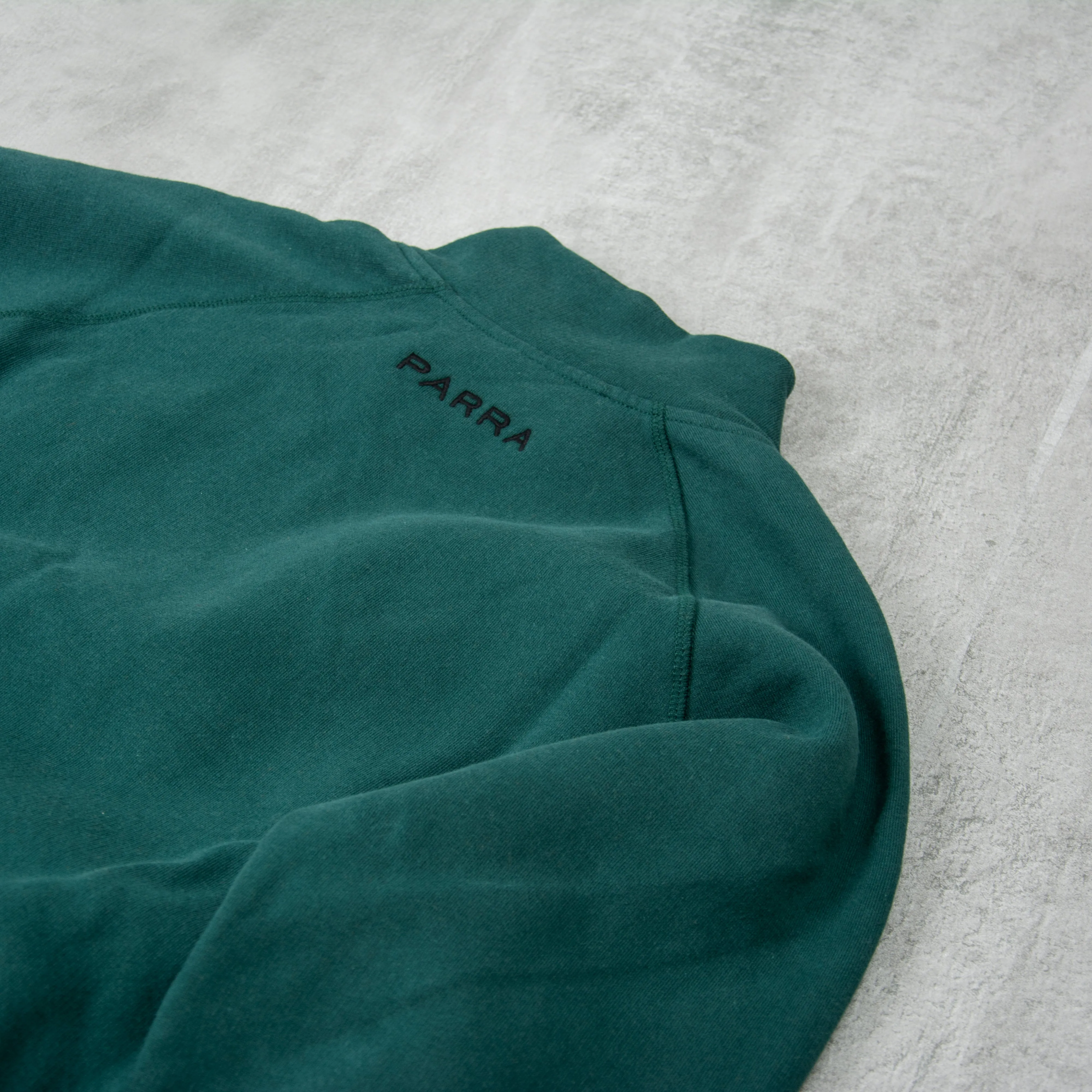 By Parra Life Experience Half Zip Sweat - Pine Green