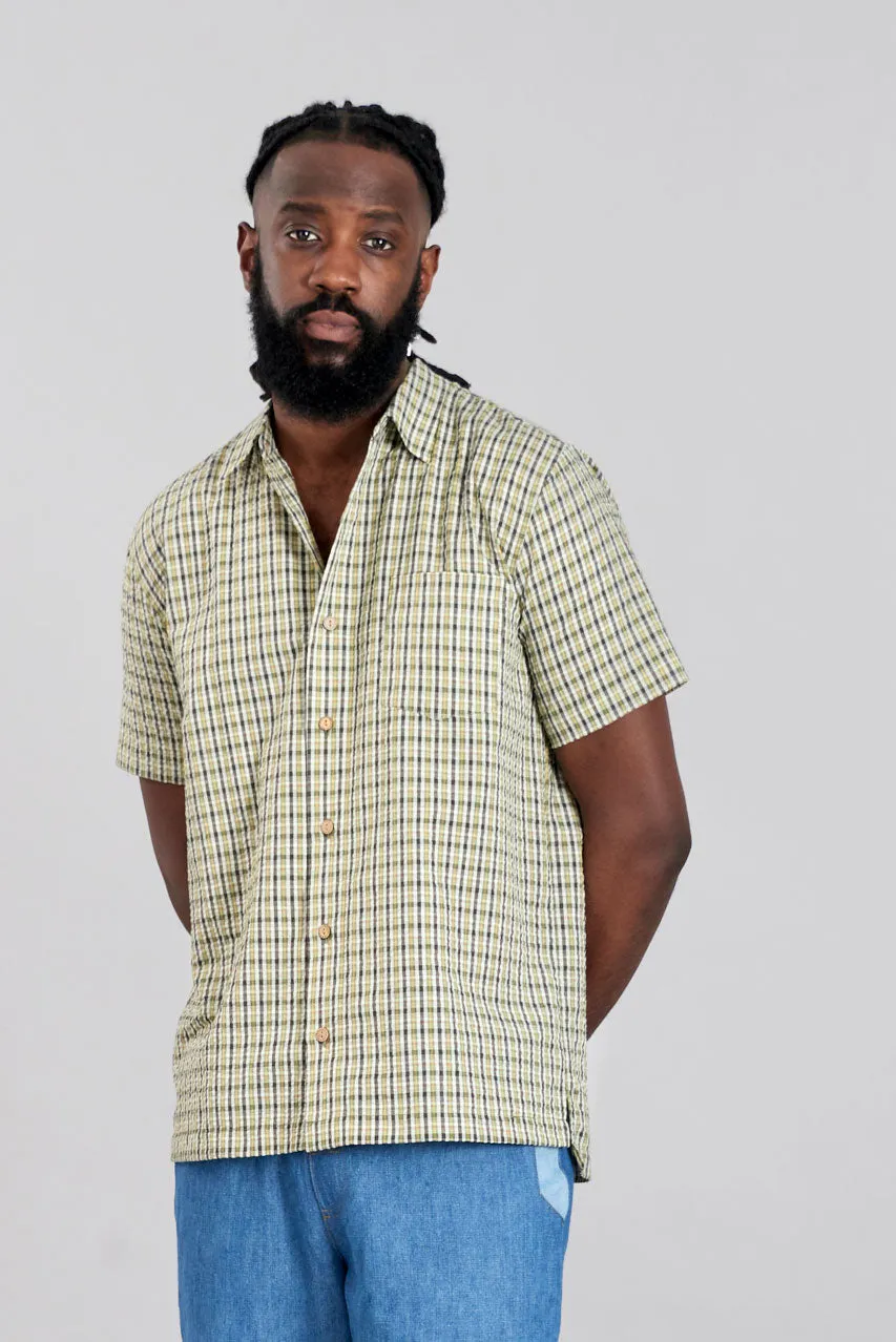 CASPAR Organic Cotton Men's Shirt - Summer Check