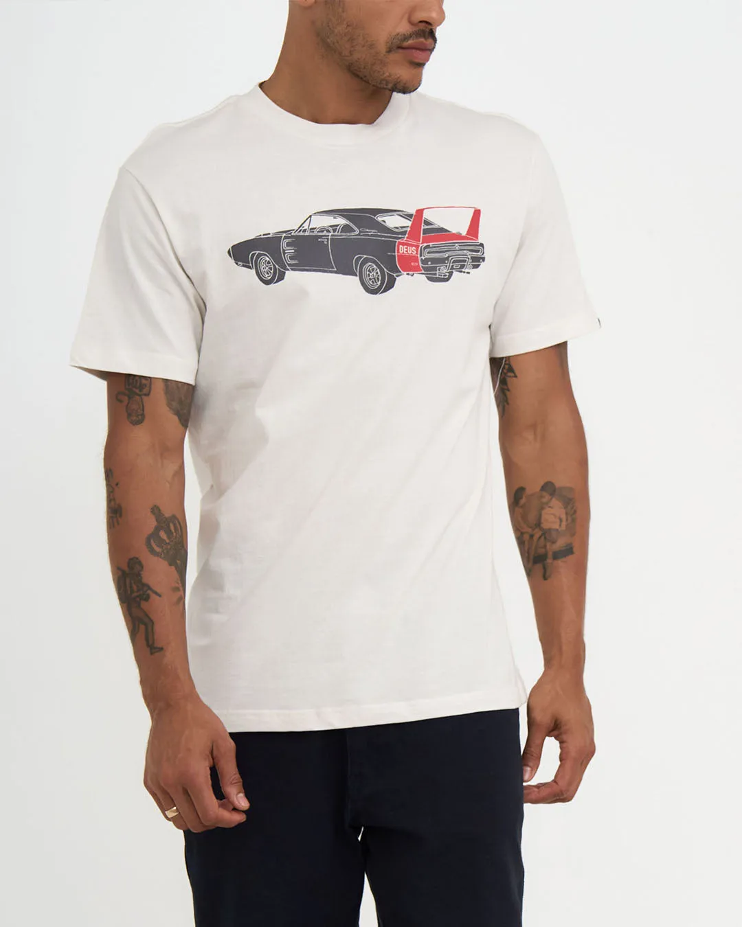 CHARGER TEE - VINTAGE WHITE