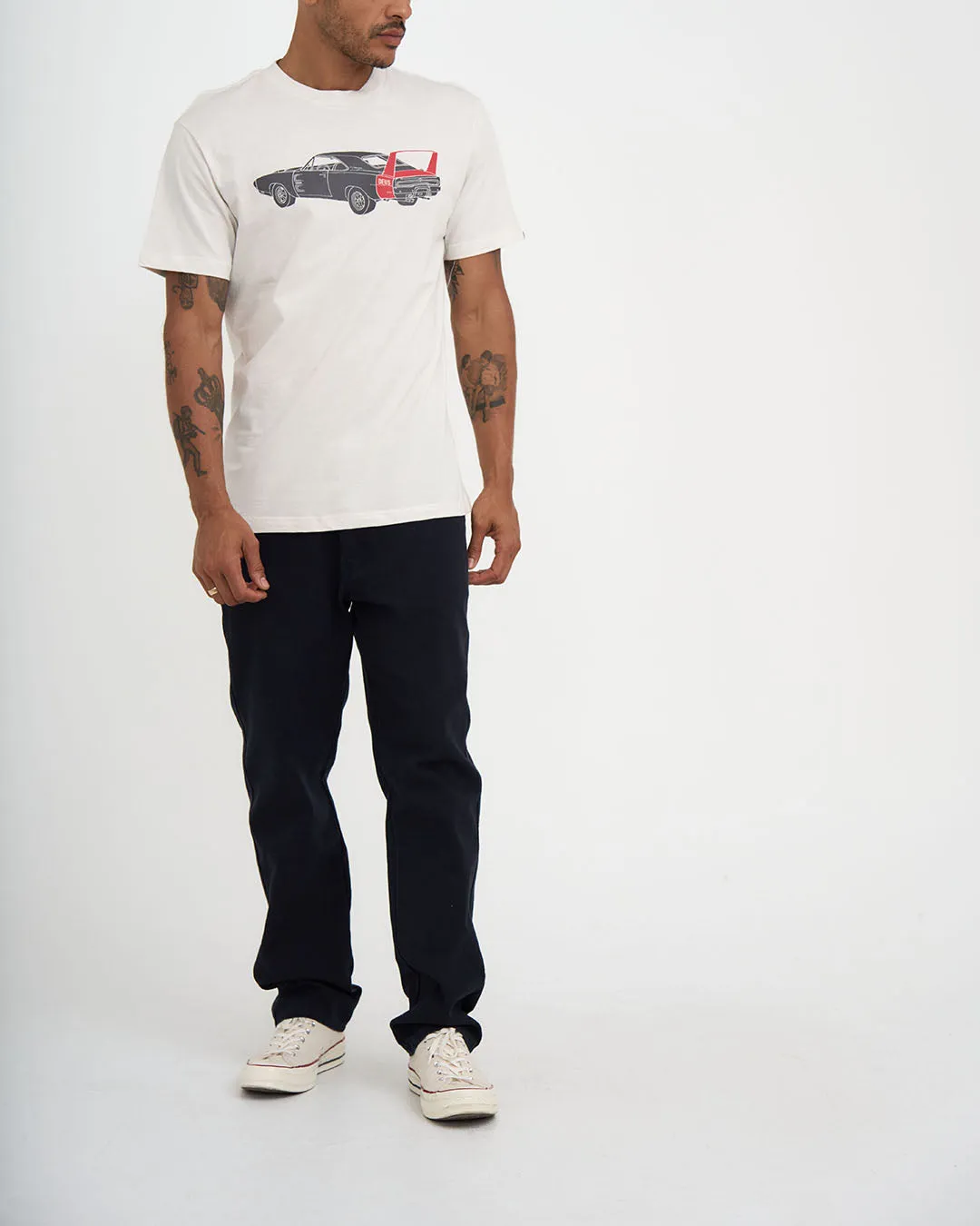 CHARGER TEE - VINTAGE WHITE