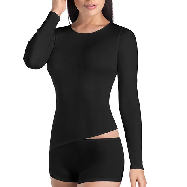 Cotton Seamless Long-Sleeved Top