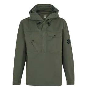 CP COMPANY Gabardine Hooded Jacket Stone Grey