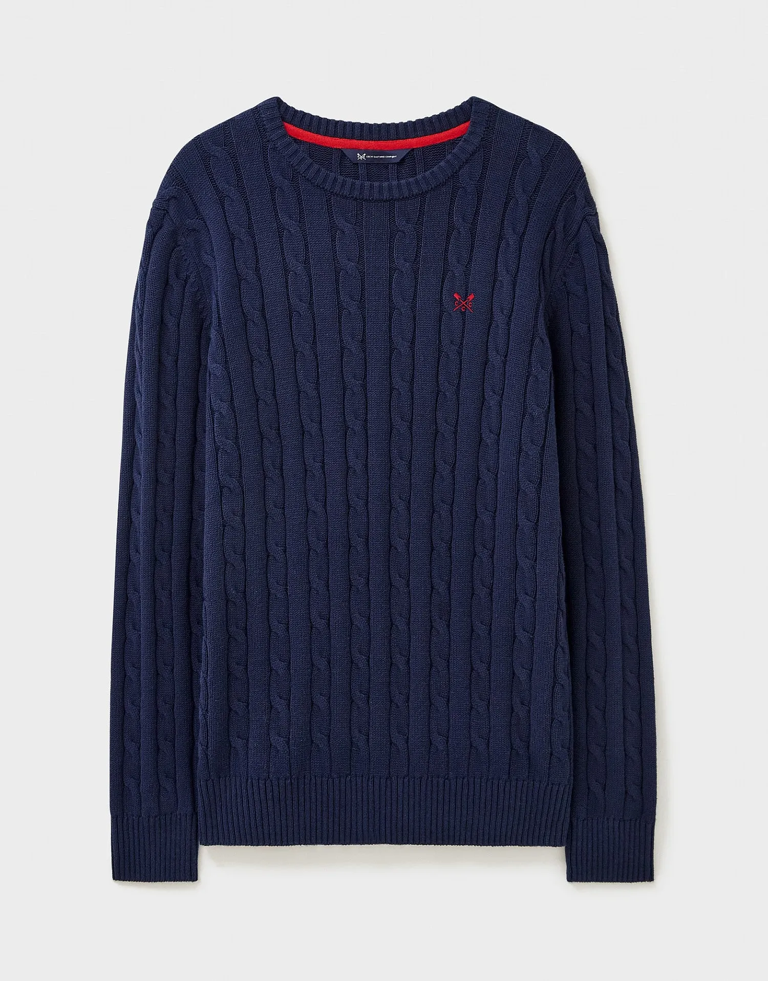 Crew Clothing Mens Cable Crew Jumper