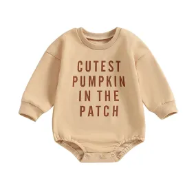 CUTEST PUMPKIN IN THE PATCH Long-Sleeve Onesie