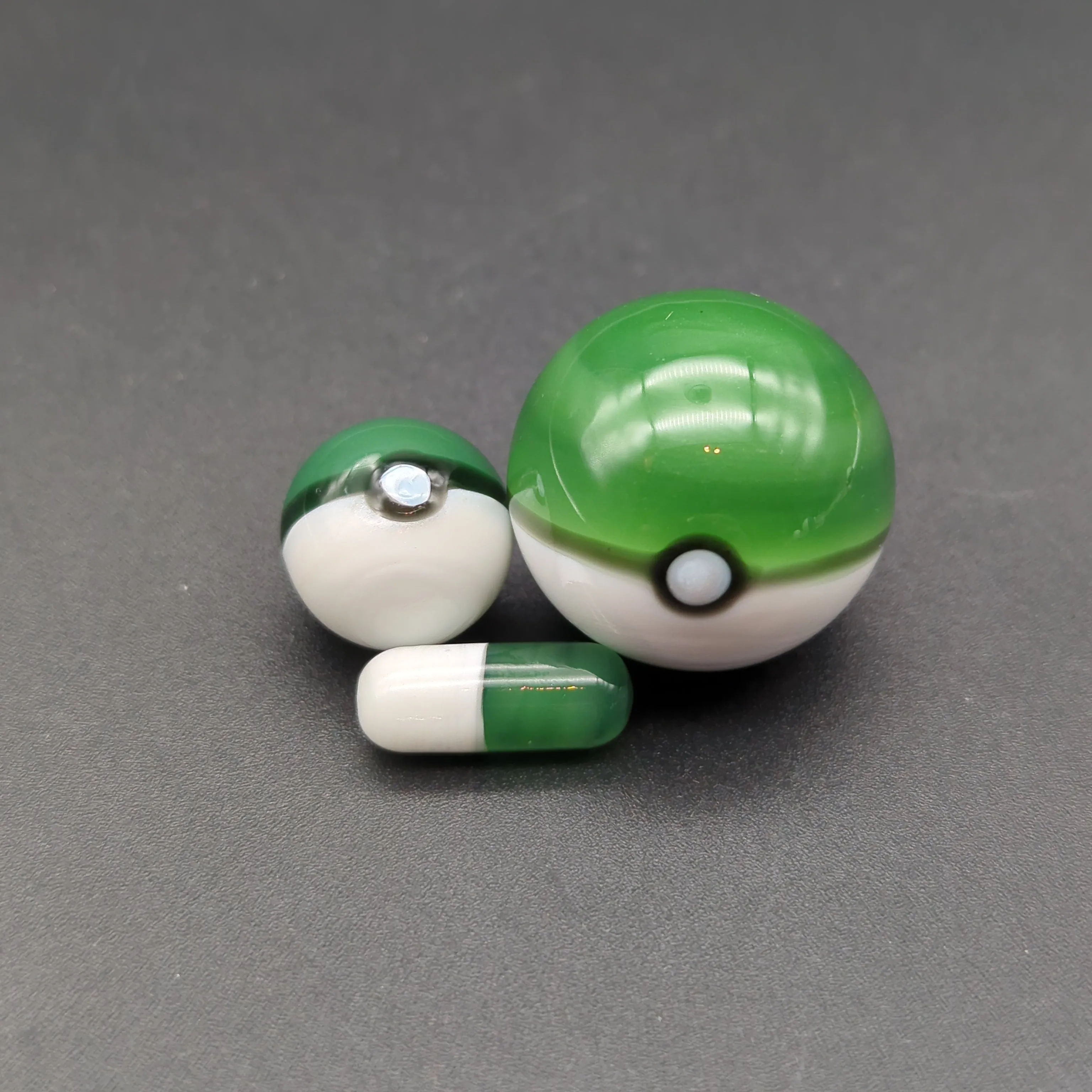 Dual Colored Ball Marble   Pill Sets for Terp Slurpers