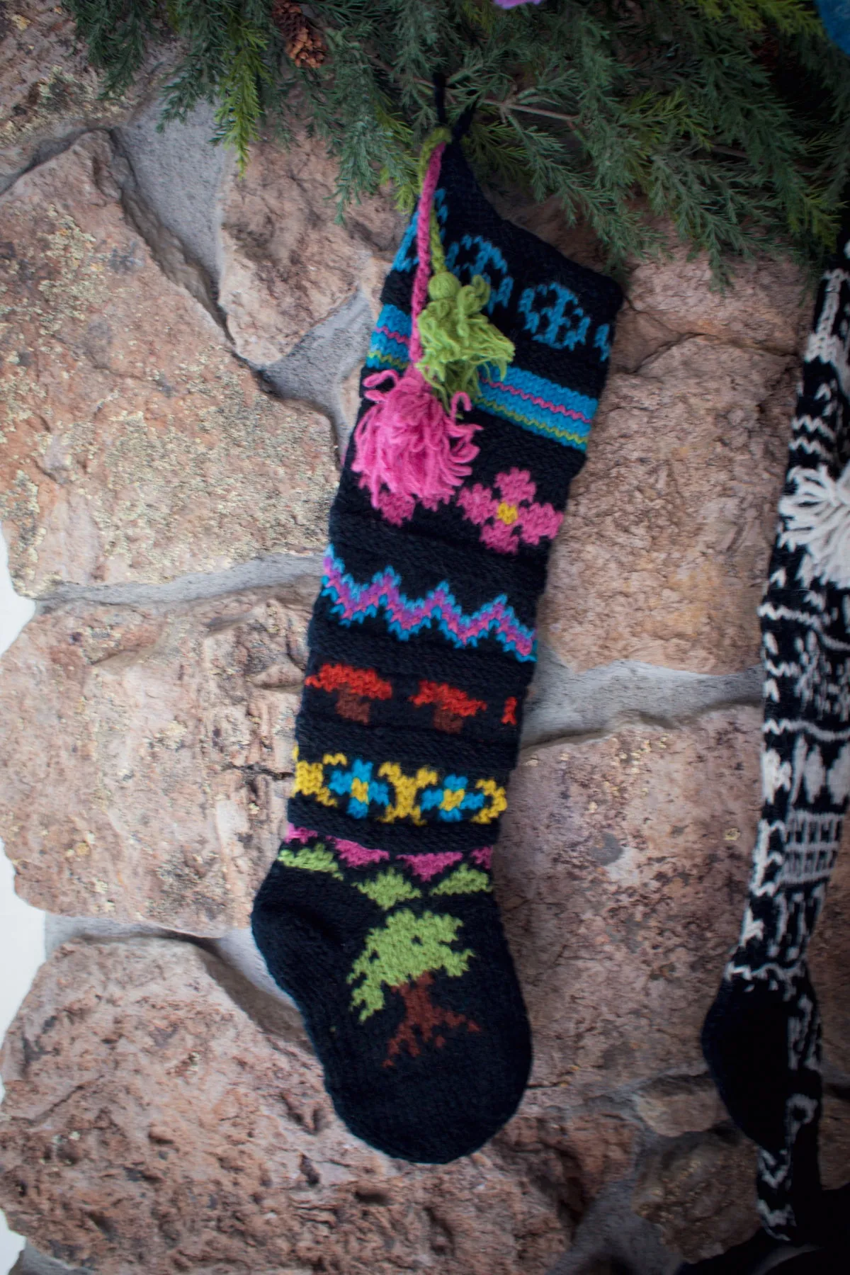 Fair Isle Knit Stocking