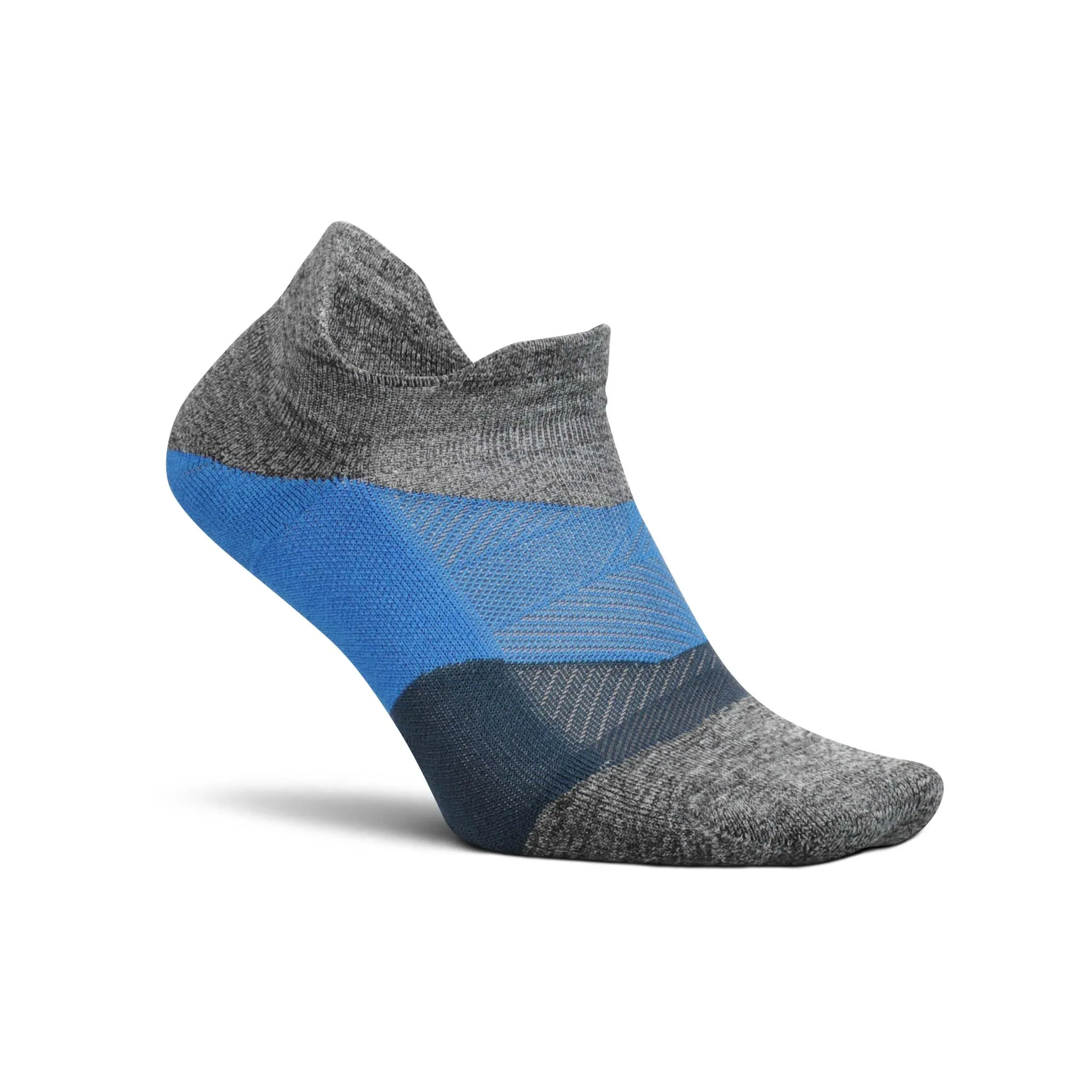 Feetures | Unisex Elite Light Cushion No Show Tab - Gravity Gray