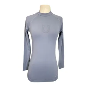 FitEq Long Sleeve Seamless Schooling Top in Slate Blue - Women's Small