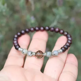 Garnet and Labradorite Bracelet - *Final Sale*