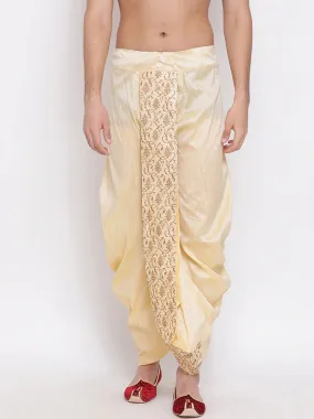 Gold Embroidered Silk Dhoti