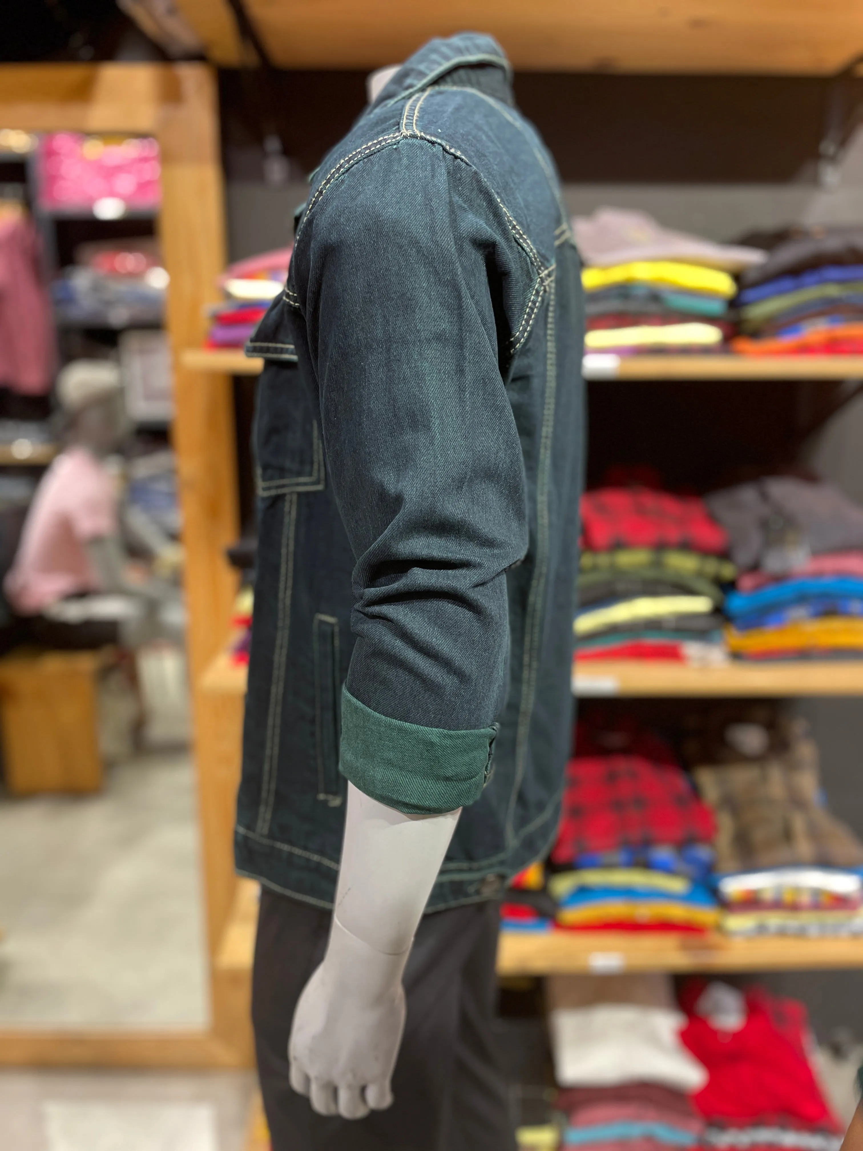 Greenish Denim Jacket