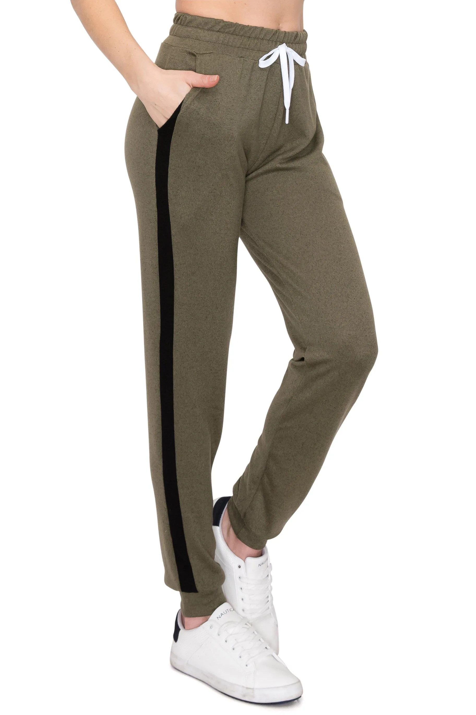 Hacci Jogger Sweatpants Striped