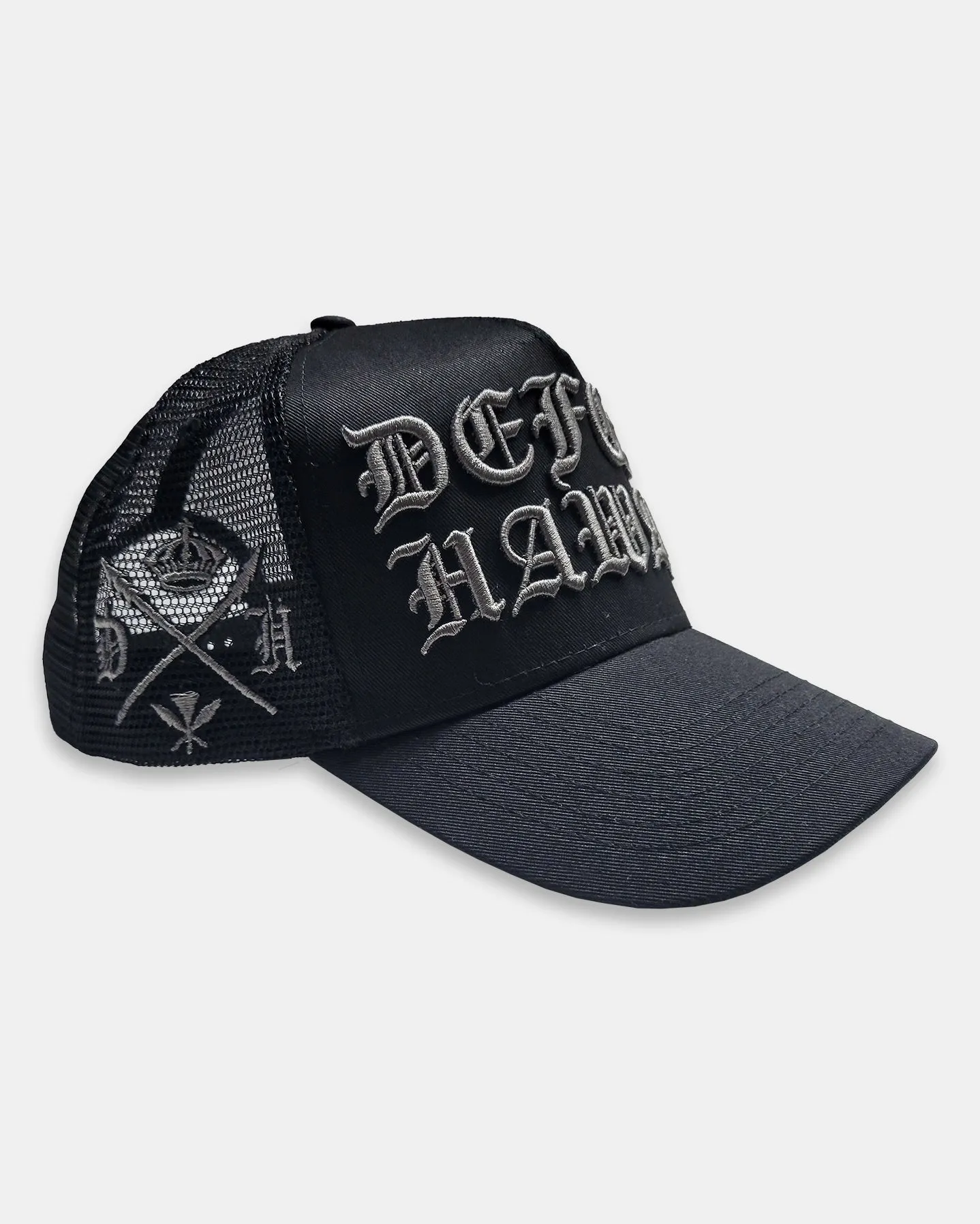 HAWAI'I KINE TINGS Black/Gray Trucker