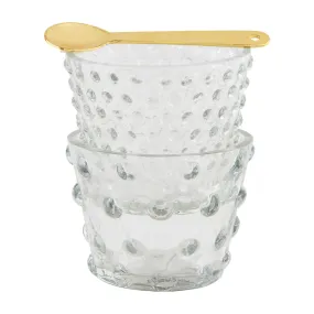 Hobnail Tidbit Dish Set