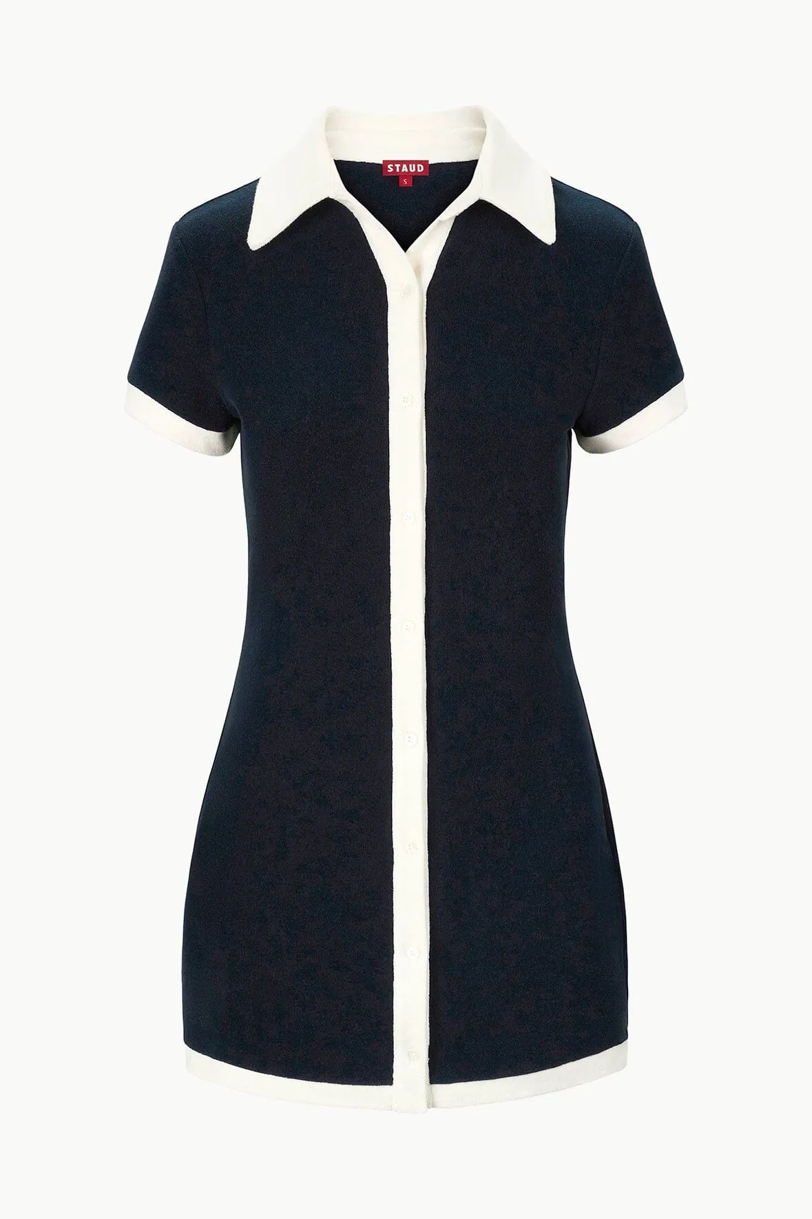 HOLTZ COVERUP DRESS | NAVY WHITE