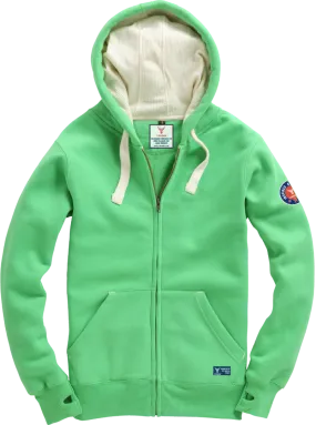 Hooded Zip Sweatshirt 14Ender® knall grün